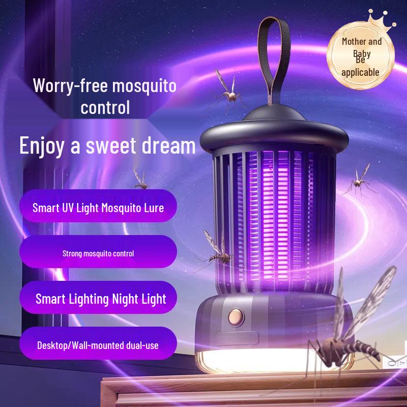 Silent, Safe, Radiation-Free Mosquito Killer Lamp: Ideal for Mothers & Babies, Efficient All-Night Protection for Home & Camping
