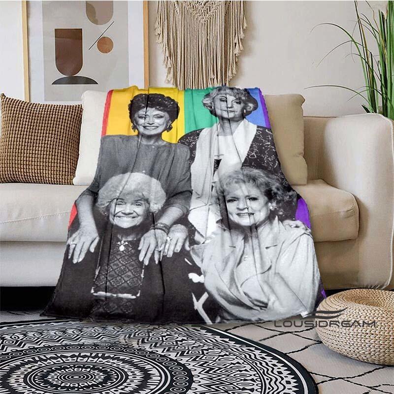 Classic Tv Throw Blanket Golden Girls Friend Ship Flannel Lightweight Plush Fuzzy Cozy Soft Blankets and Throws Custom Blankets2