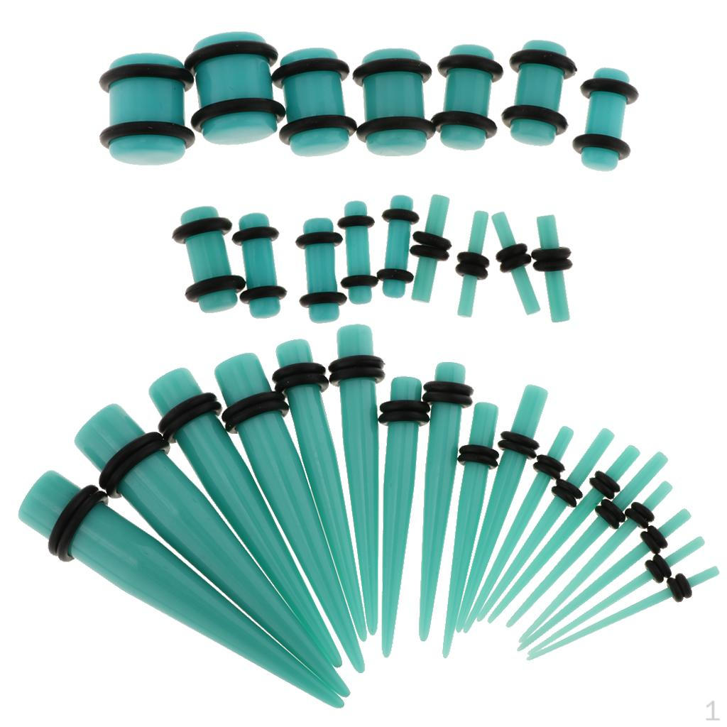36 Stück Acryl-Dehnungsstift-Stangen-Set für Expander-Tunnel