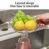Fruit Serving Tray Fruit Tray with Drain Desktop Decoration Creative Drip Basket for Holiday Outdoor Table Buffet Camping Living