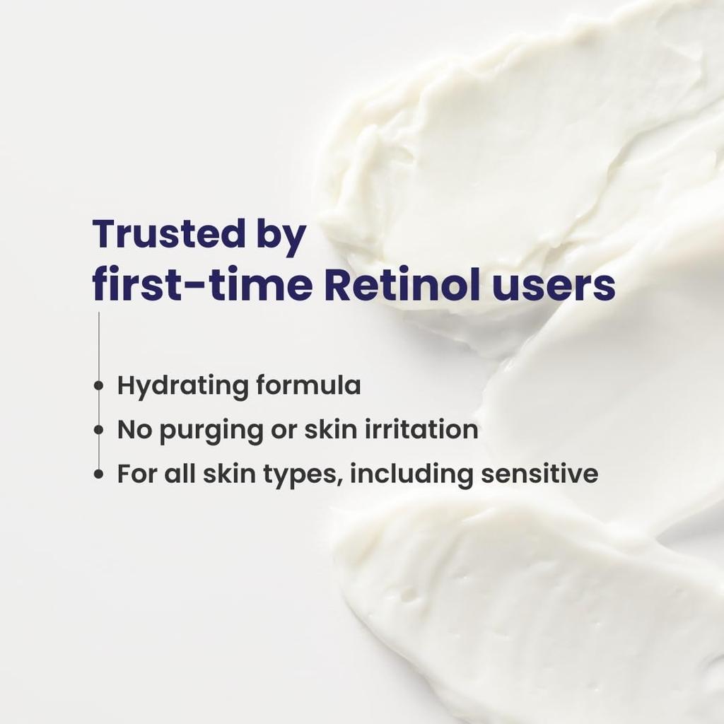 RE' EQUIL 0.1% Retinol Night Cream | Repairs Wrinkles & Fine Lines | Improves Skin Firmness | Beginner Friendly | All Skin Types | Anti Aging Cream