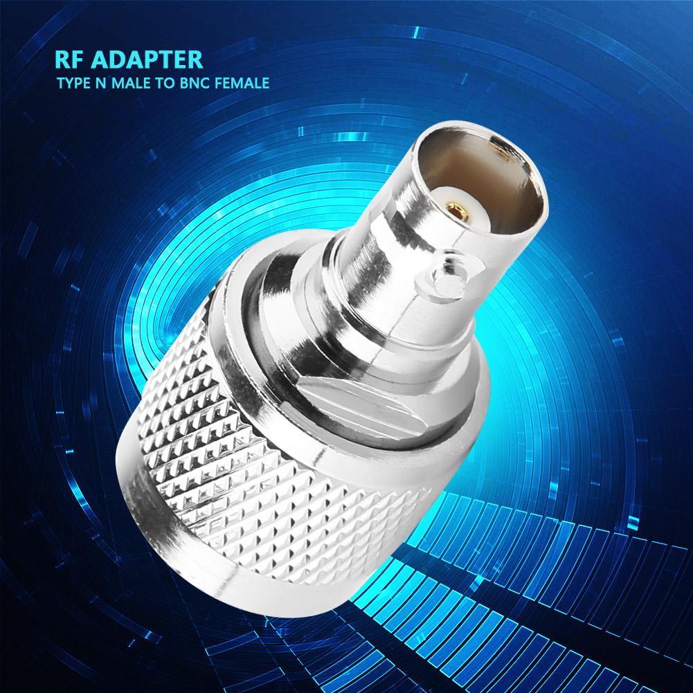 2pcs Type N Male To BNC Female RF Connector Coaxial Adapter Test Converter
