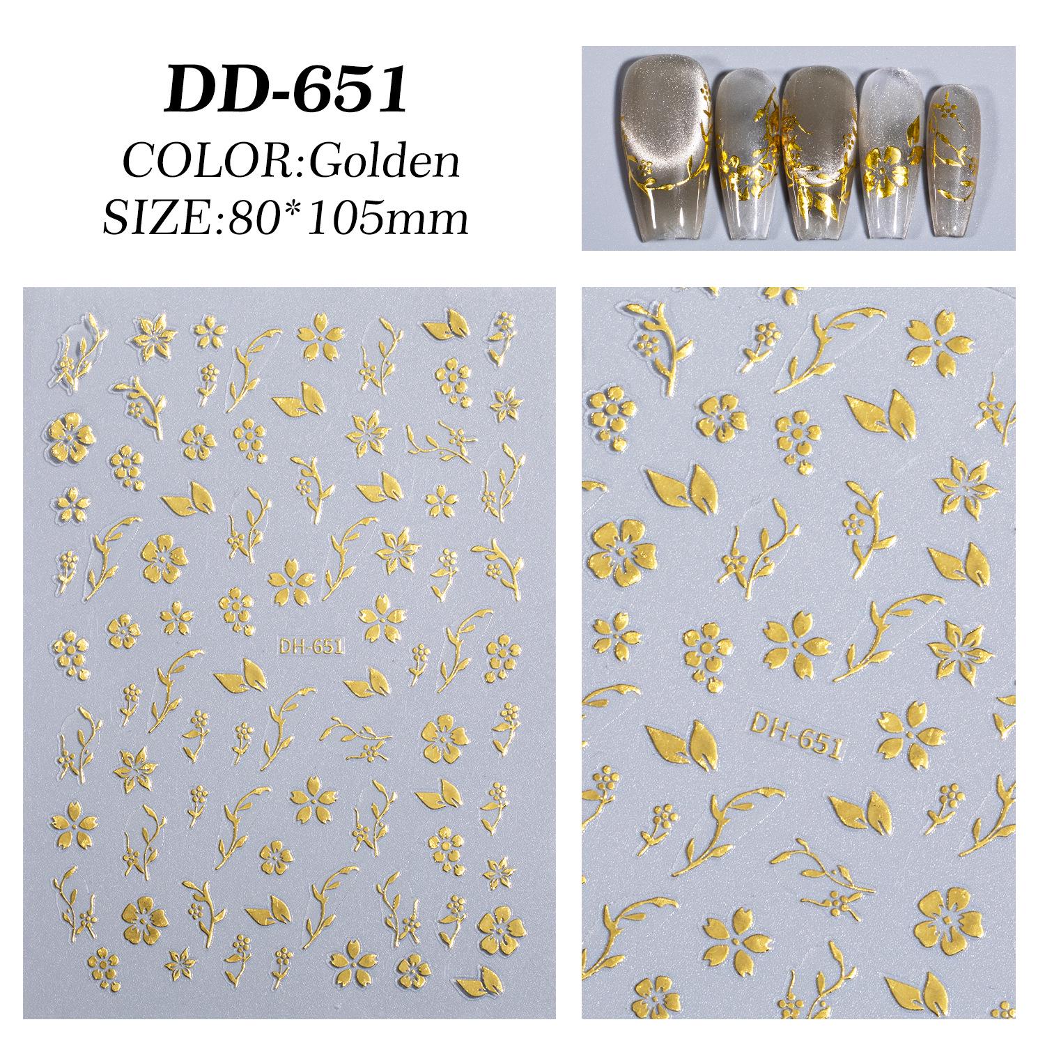 

3D Волшебные зеркальные наклейки для ногтей с клеем - Дизайн горячего тиснения в японском стиле