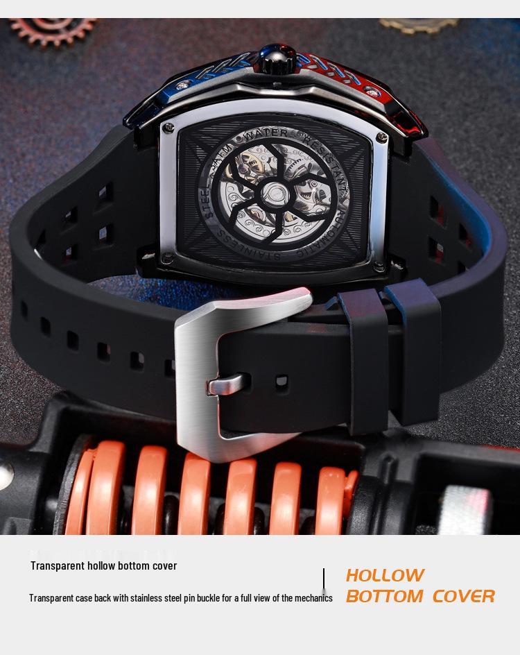 Durenwei Herren Automatikuhr Wasserdicht mit Großzifferblatt-Design