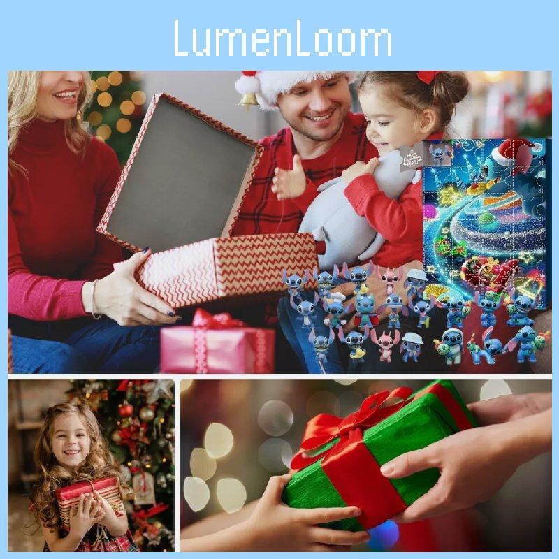 Large Pvc Christmas Countdown Advent Calendar Featuring Adorable Characters And Figures For Holiday Fun