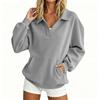 Women's Casual -Lined Pullover Sweatshirt Long Sleeve Warm Top for Daily Wear
