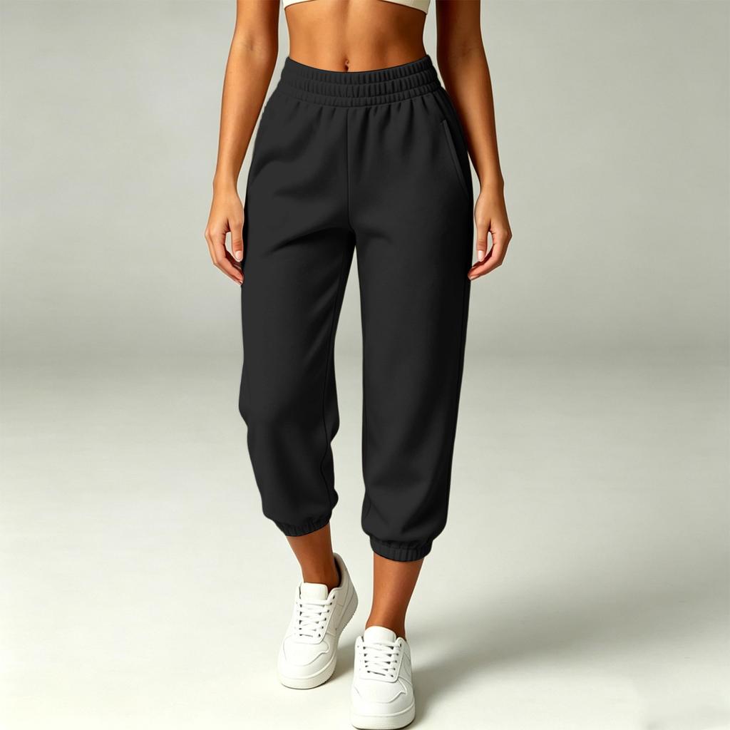 Women's Fashion Casual Color Sweatpants with Pockets for Everyday Wear