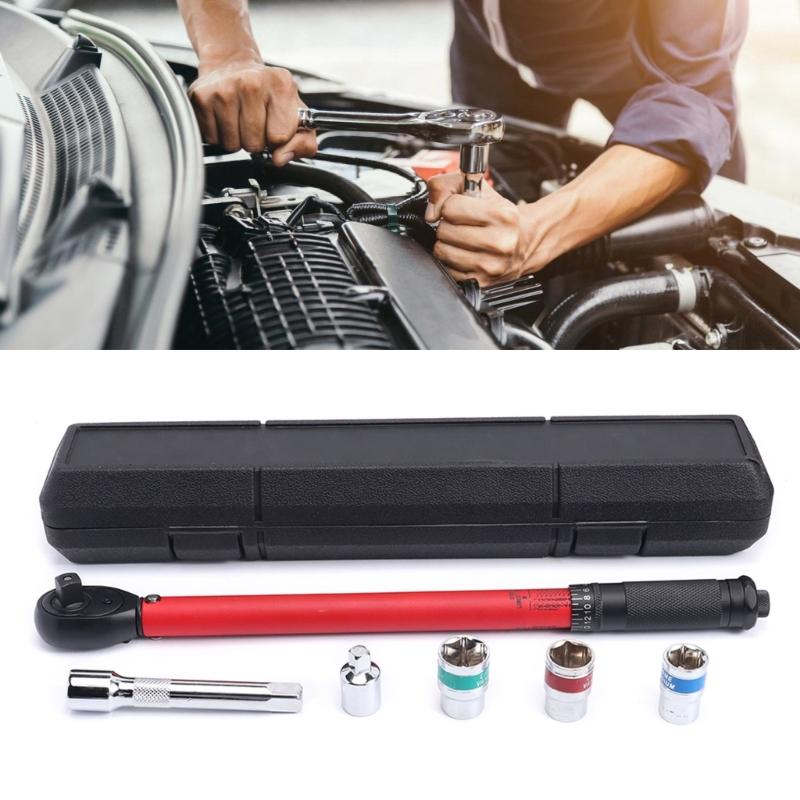 High Carbon Steel Electroplated Torque Wrench Hand Tool for Precise Automotive Mechanical Repair Easy Use In Tight Space