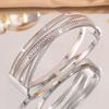 Spring Double Layer Titanium Steel Feminine Light Luxury Couple Bracelet Bracelet