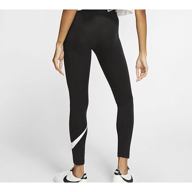 Nike Sportswear Club High-Waisted Leggings Fitness Long Pants Women Bottoms Black CJ1985-010
