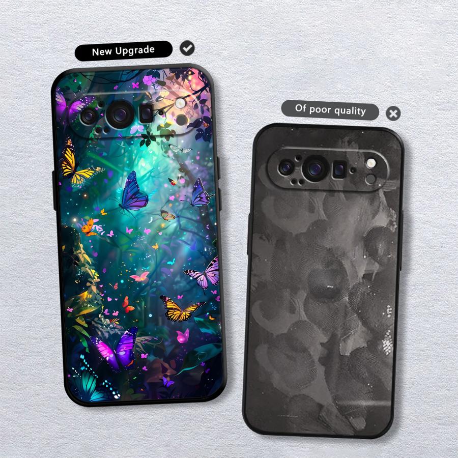 Funda Phone Cover Case for Google Pixel 10A 7a 6 7 8 Pro 10 9 Pro XL 9a 6a 8a Cartoon Butterfly Pattern