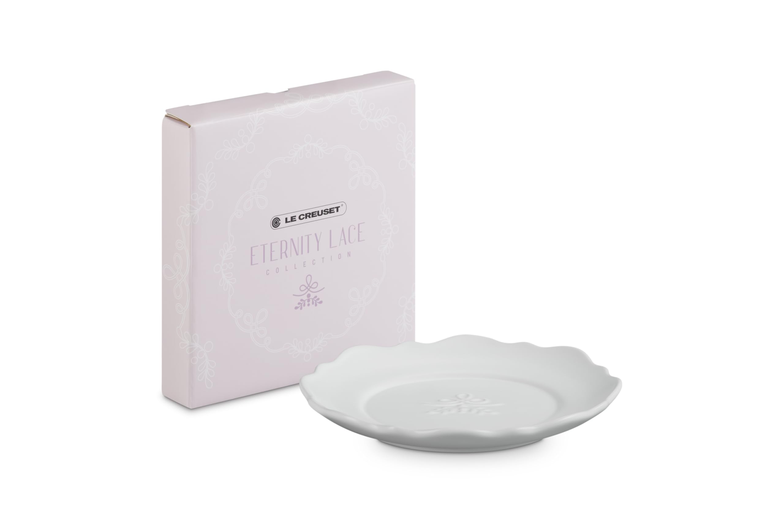 

Le Creuset Eternity Lace and Oven Safe Japanese Plate, 17cm, Cotton, Microwave, Dishwasher, [Official Product]