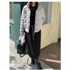 Single Color Warm Down Jacket Korean Versatile Jacket Top Fleece Zipper Cardigan Women