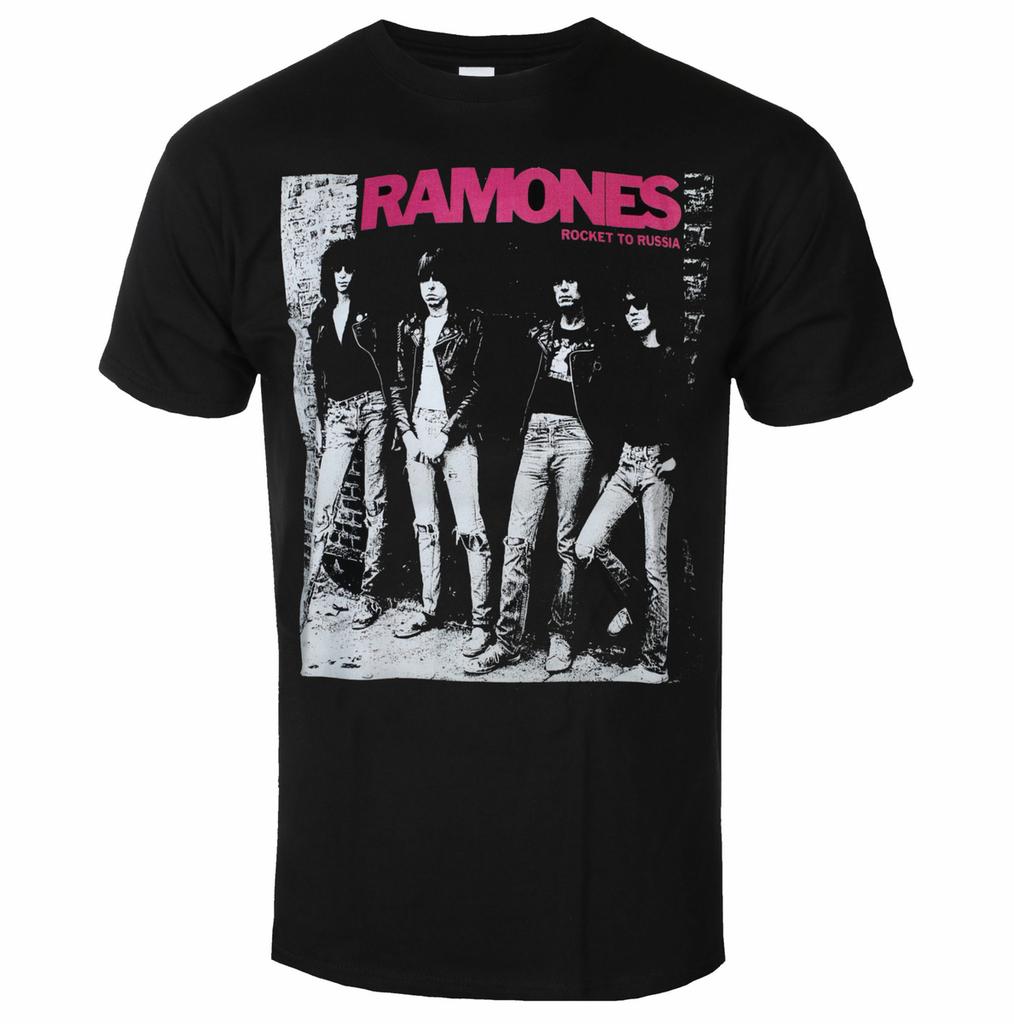 Ramones Muster 3D Gedrucktes T-Shirt Sommer Mode Luxus Kurzarm Oberteil Lässig Retro Rundhals Streetwear
