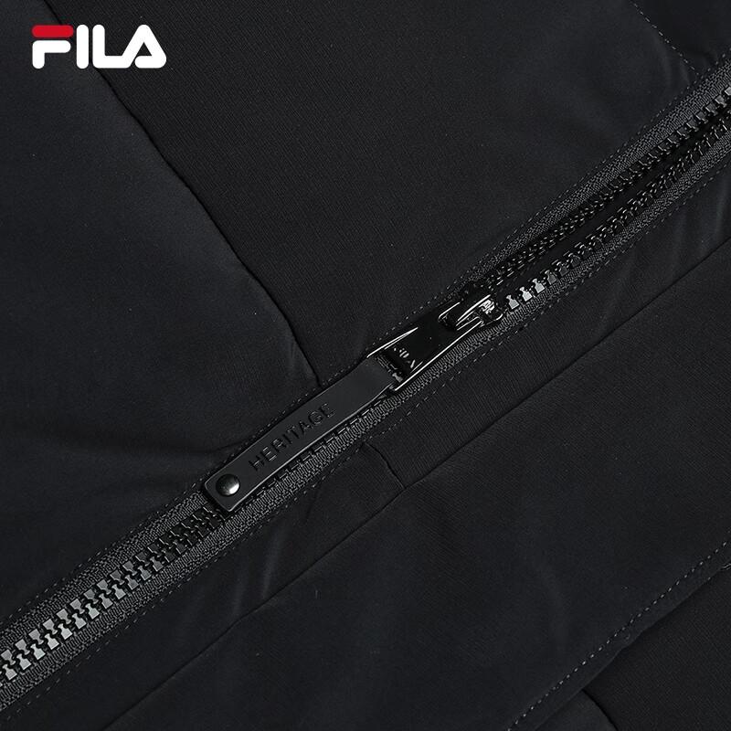 FILA Men's 2024 Winter Hooded Mid-Length Down Jacket