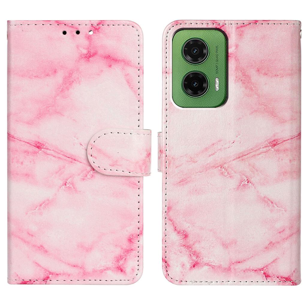 For Motorola Moto G35 5G Case Pattern PU Leather Flip Phone Cover