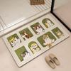 Visionary Cartoon Cat Diatomaceous Earth Bathroom Mat