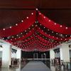 Korean Style Wedding Hall Ceiling Drape: Silk Stretch Fabric for Stage and Hotel Decor
