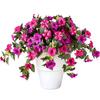 Fake Flowers for Outdoors Artificial Petunia Outdoors, Outdoor Planters, UV Resistant Petunias, Weatherproof Flower Bouquets Realistic Morning