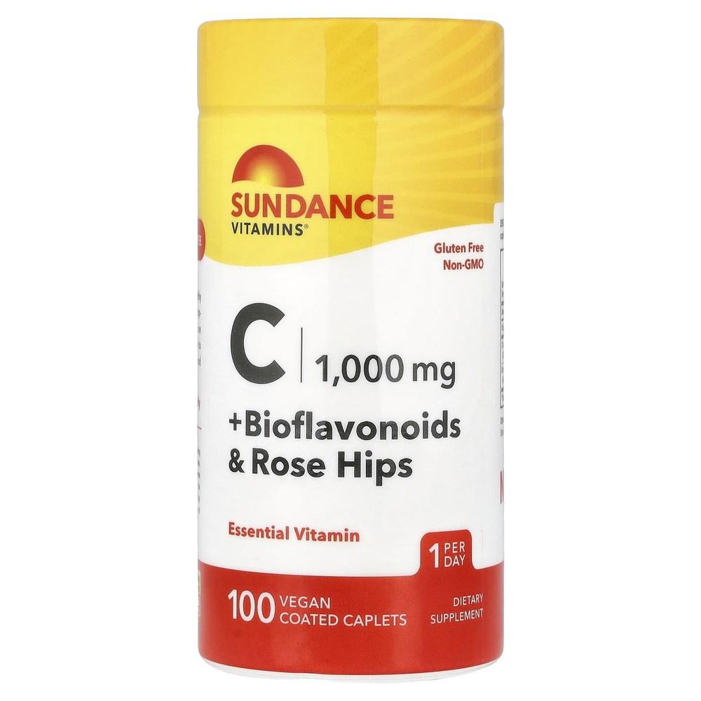 Sundance Vitamin C + Bioflavonoids & Rosehip 100g Coated Tablets 5 pcs