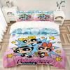 3er Set Coole Powerpuff Girls Bettwäsche - Enthält 1 Bettbezug und 2 Kissenbezüge, Bequeme Bettwäsche mit Stilvollem Design für Schlafzimmer, Machi