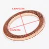 10/20pcs M10 Motorcycle Hose Washers Accessories Tools Motorcycle Braided Clutch Brake Hose Banjo Seal Copper Crush Washer