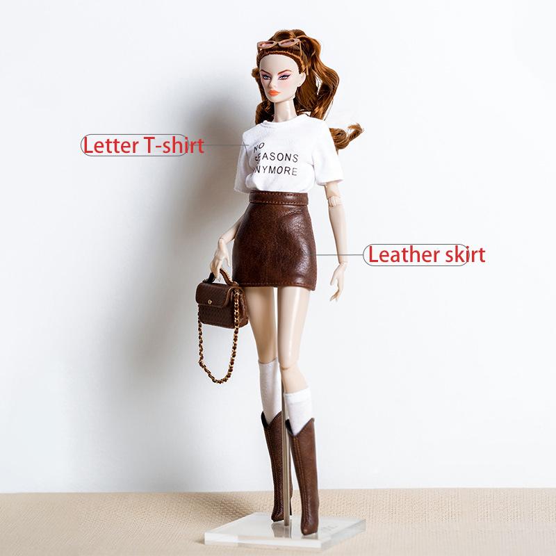 Freckles 32Cm Makeup Supermodel Doll Curly Hair Joint Movable 1/6 Babi Action Figure Toy Or Doll Clothes Collectible Gift
