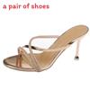 High Heel Slipon Sandals With Water Drilled Embellishments For Summer Wear