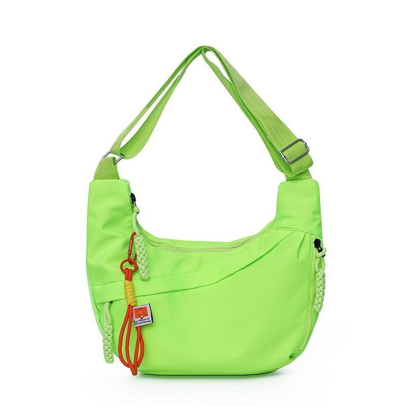 Borsa a tracolla singola a forma di raviolo, semplice, urbana, casual, da pendolare