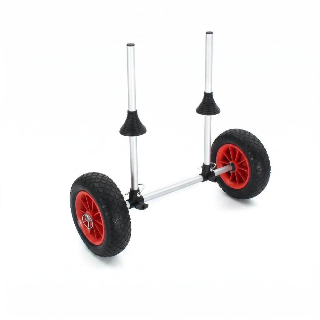 Sit on Top Kayak Cart Adjustable Two Wheel Rubber Wheels Boat Carrier