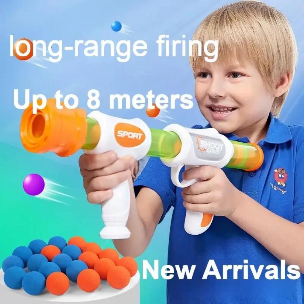 Interactive Parent-Child Airsoft Gun Toy Soft Bullet Shooting Duck Rex Ball Lion Design Elastic Gun Children Educational Game