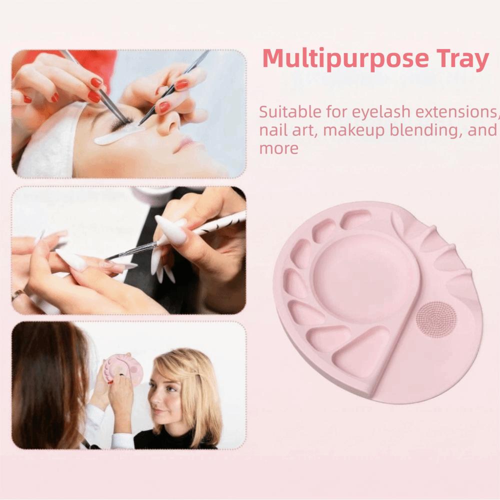 Durable Silicone Makeup Mat Reusable Nail Art Gel Pad Easy to Clean Foundation Palette  Office Use