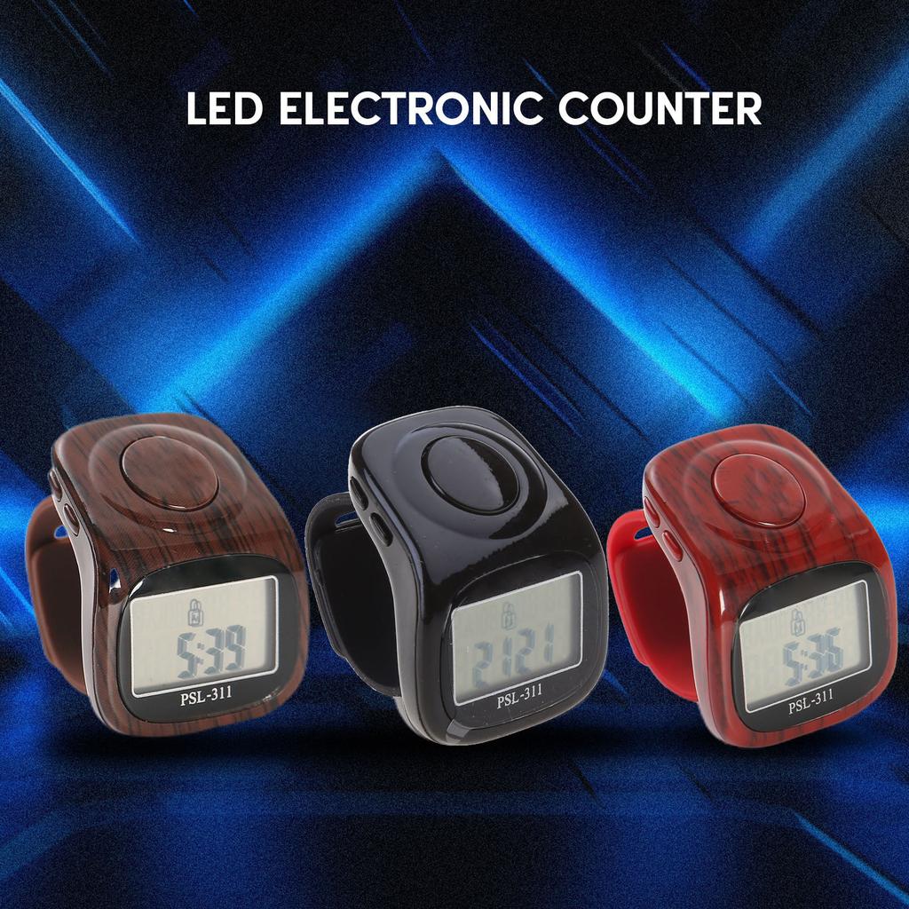 Digital Finger Rings LCD Electronic Hand Tally Counter Timer Decompression Prayer Counter Clickers Portable