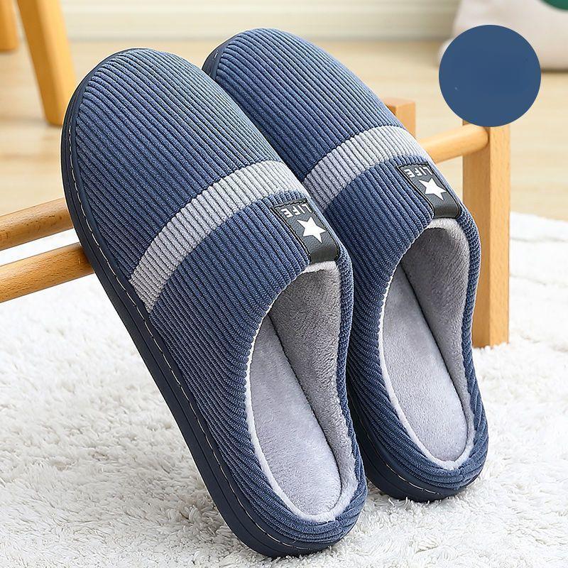 

Мужские тапочки, домашняя обувь для женщин, зимние тапочки на платформе, теплые пушистые тапочки, меховая хлопковая обувь 44-45 красный