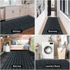 Kitchen Floor Mat Bedroom Living Room Long Bedside Area Rug Hallway Striped Brush Carpet Anti Slip Bathroom Entrance Doormat
