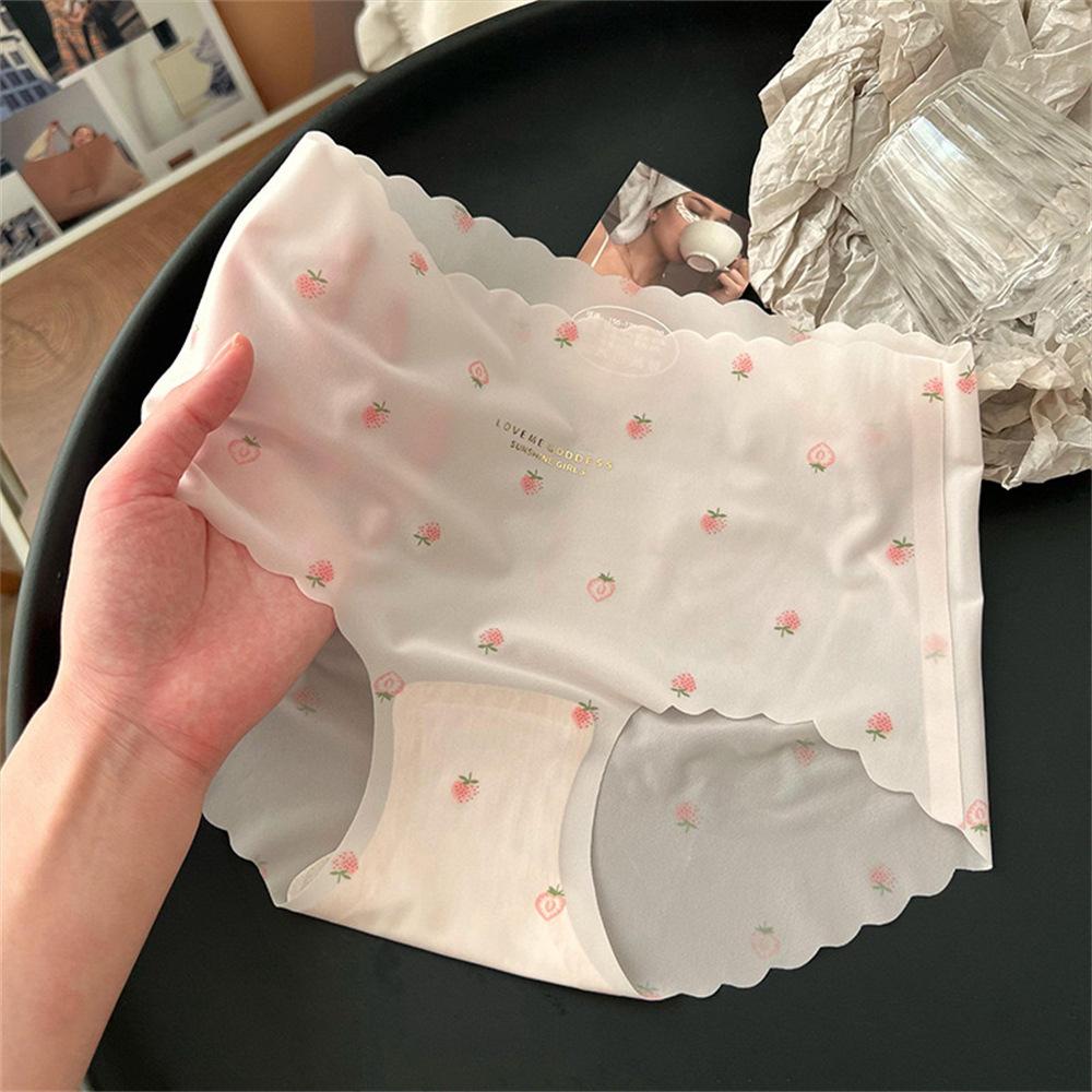 Nahtlose Höschen aus Eisseide für Damen, ultradünne Sommerunterwäsche, Bikiniunterwäsche, Panty Briefs, Knickers Unterwäsche