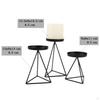 1 piece Tealight Holder, Votive Candle Holders, Metal Geometric Shape Decorative Holder for