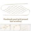 Exquisite Rhinestone Hair Band Net Shape Hair Hoop Fashion Hair Ornaments  Women