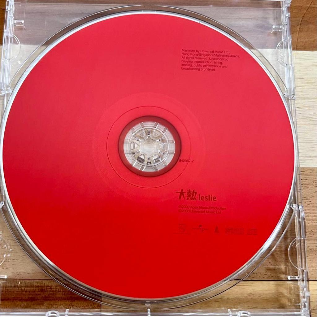 [USED] CD Leslie Chan Leslie Big Fever Hong Kong Edition Red Edition Zhang Guorong