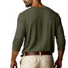 Men's  V-Neck  Leisure  Sports  Long  Sleeves  Upper  Garment