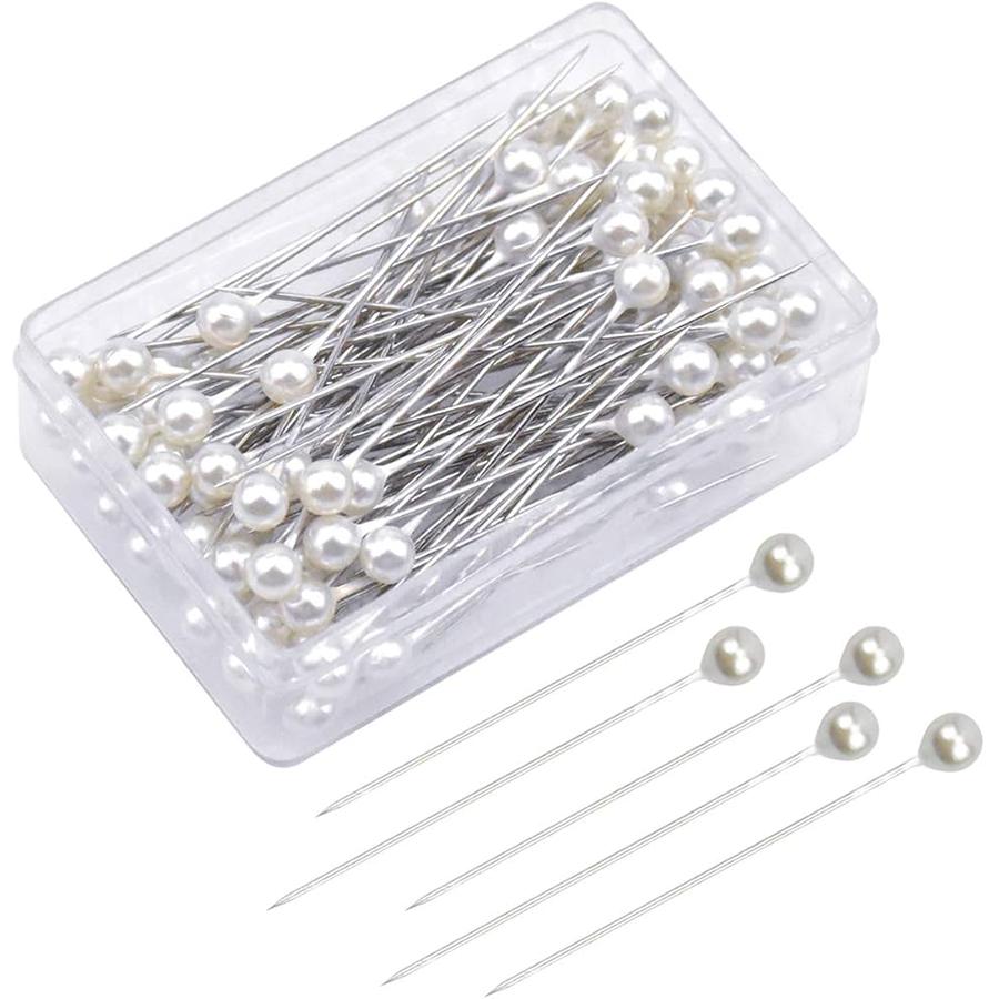 100/300pcs Boxed Pearlescent Pin Plastic Round Headed Positioning Pin Handmade Sewing Tool for CLothes Patchwork Quilling XJM
