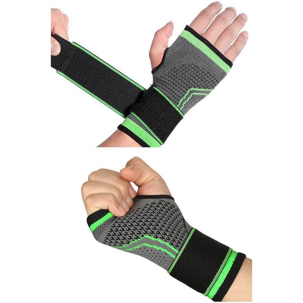 Breathable Design Wristband Elastic Compression Wrist Brace Compression Gloves  Weightlifting