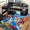 1pc Mega Man Anime Cartoon Design Office Chair Mat Non-Slip Carpet for Home Decor Living Room Bedroom Game Room Gift All Seasons Universal.Y038