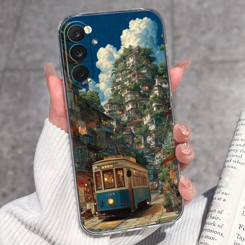 Cover Trasparenti per Telefono Per Samsung M36 M35 M34 M33 M32 M31 M30 M80s M60s M62 M56 M54 M53 M51 Modello Rana Felice Custodia Protettiva Morbida in TPU Per Guscio Samsung