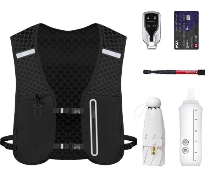 Fitness Gym Training Body Vest Bag Workout Lightweight Hydration Pack Multiple Pockets Waterproof Reflective Vest for Running