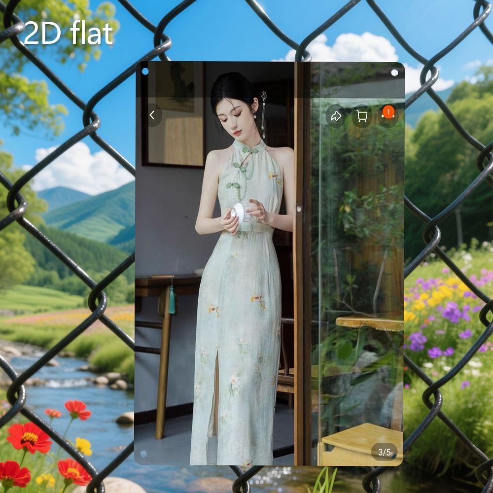 Vintage Metal Sign Elegant Chinese Lady Retro Wall Decor Home Art 20x30 Cm