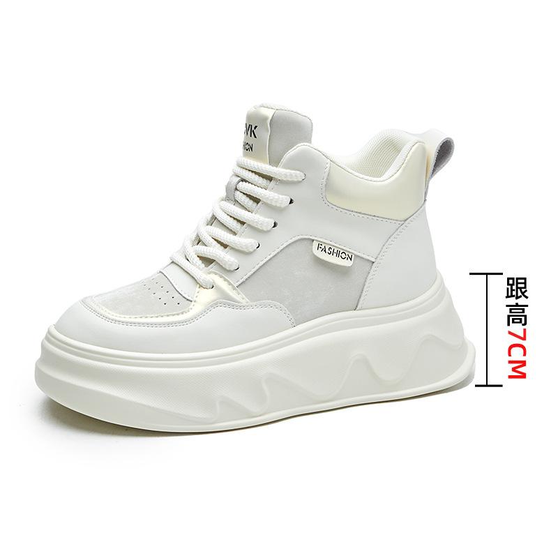 

Women s shoes autumn women s 2025 non-slip sports and leisure high-top little white shoes children s new heightened platform dad shoes 40
