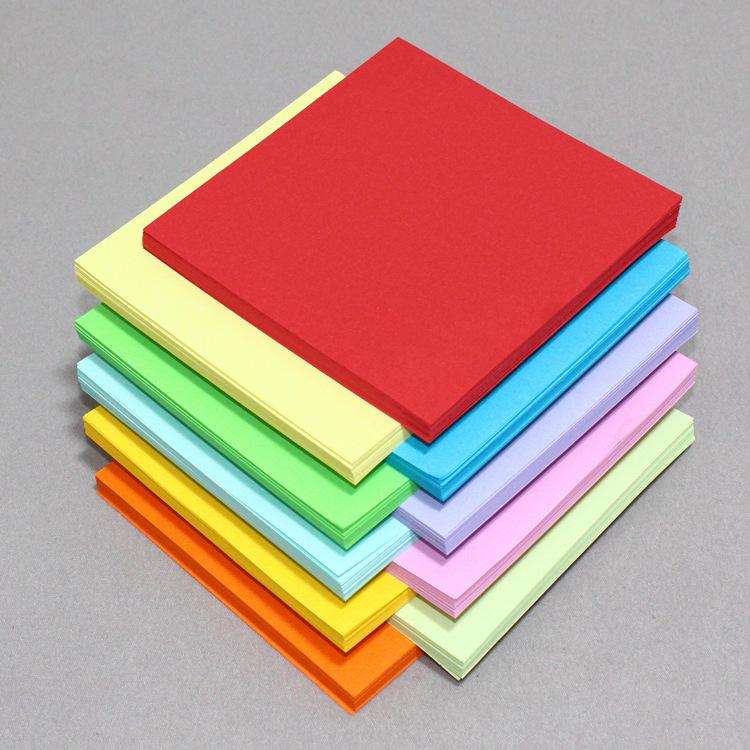 Origami Colored Paper Set – 100 Sheets, 17x17cm, A4, for Preschool Crafts
