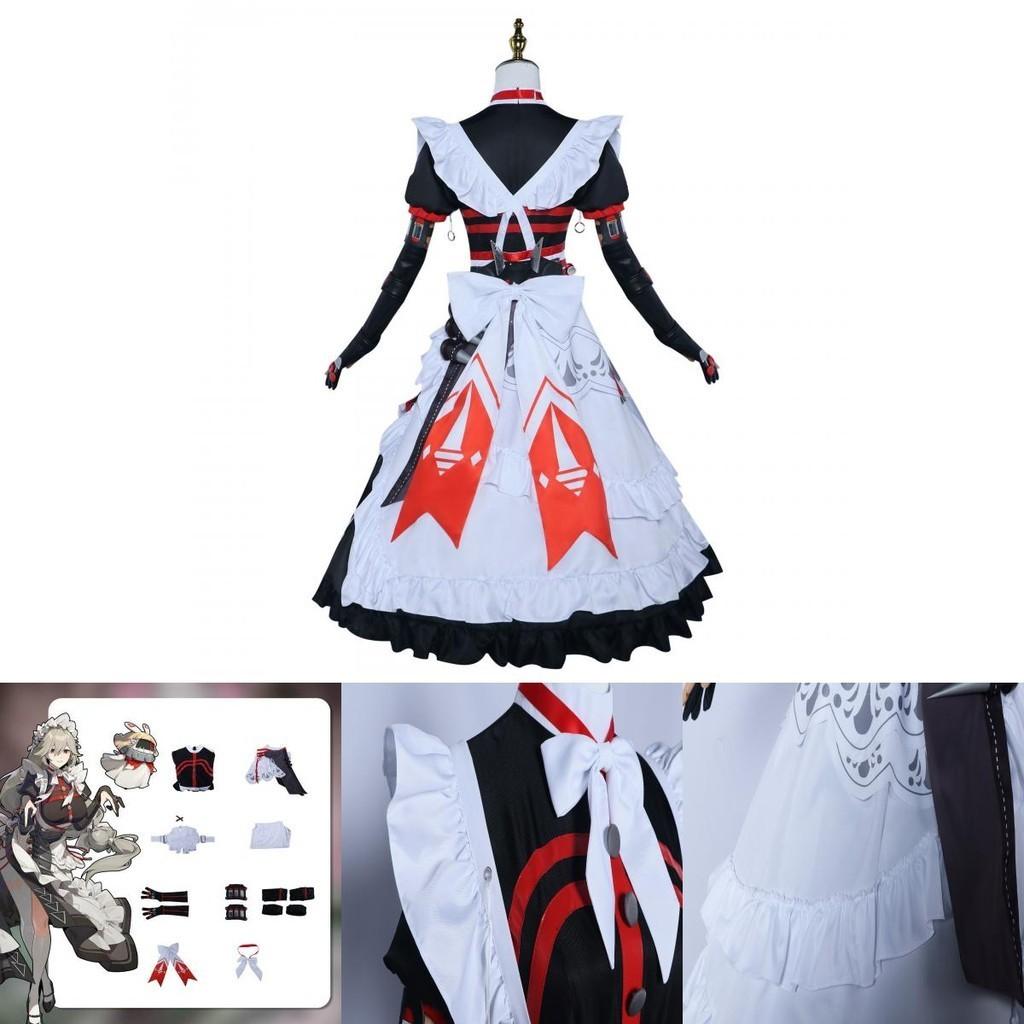 Cosplay Costume Set For Women Cute Style Polyester Fabric Lena Maid Outfit