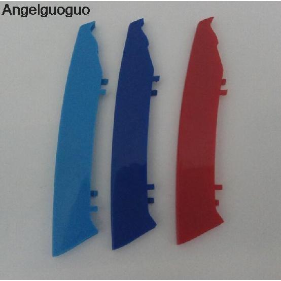 For 2005-2008 BMW 3 Series E90 E91 320 325 330 335 3D M Front Grille Trim Strips Grill Cover Motorsport